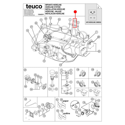 TEUCO - Panel de control | Recambio de bañera de hidromasaje