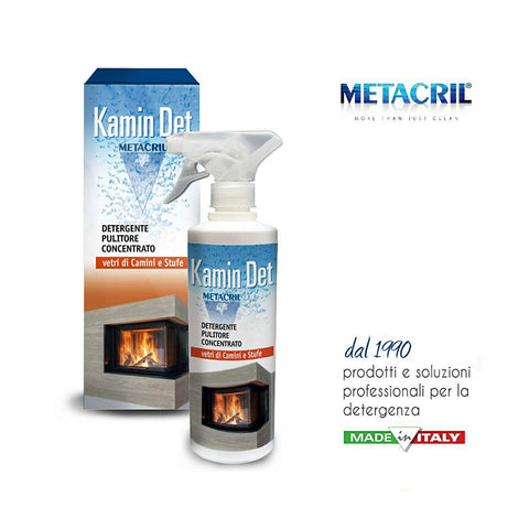METACRIL - Kamin Det - limpiador desincrustante para chimenea o estufa 500 ml | Producto de limpieza