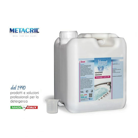 METACRIL - Idronet - Desinfectante para bañeras de hidromasaje 5 Lt | Producto para bañeras de hidromasaje, spa