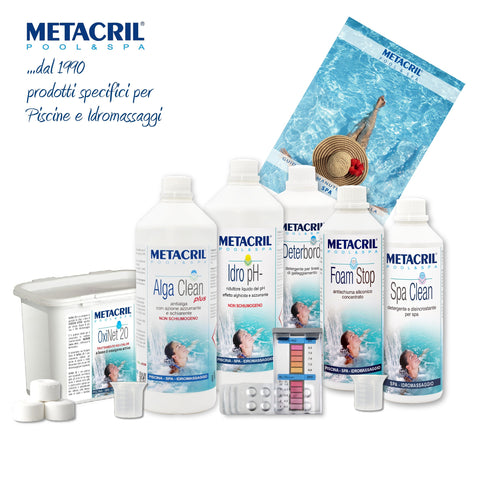 METACRIL - Kit Oxi Spa - mantenimiento y limpieza con oxígeno | Producto piscinas. spa.