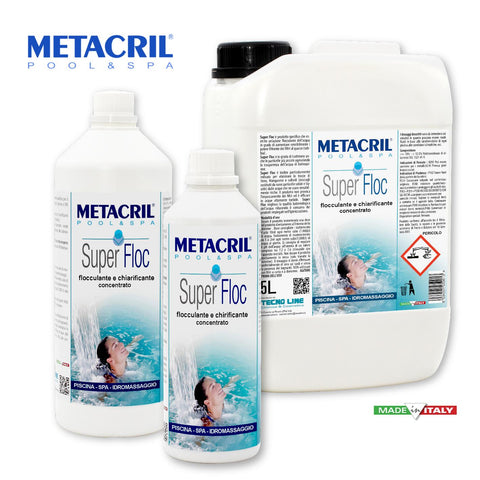 METACRIL - Super Floc - floculante concentrado 1 lt | Producto para piscinas, spa