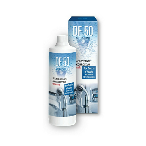 METACRIL - DF50 - Desincrustante anticorrosivo concentrado 500 ml | Aparatos sanitarios, cabinas de ducha, bañeras de hidromasaje