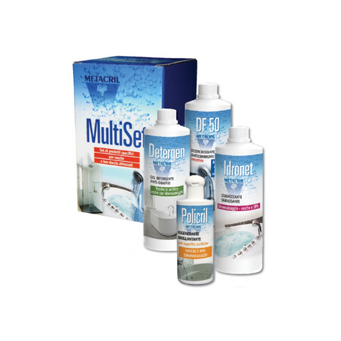 METACRIL - Multi Set Idro - mantenimiento del baño de hidromasaje | Producto de limpieza para el baño de hidromasaje