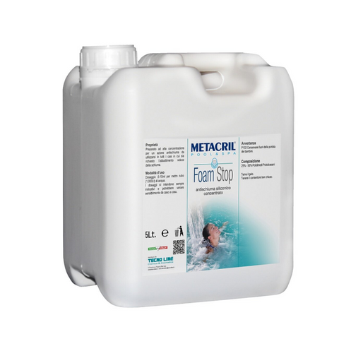 METACRIL - Foam Stop - concentrado antiespumante 5 lt | Piscinas, hidromasajes, producto para spas